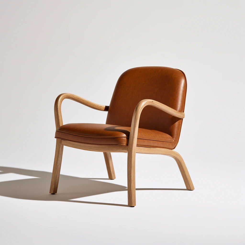 Fotel akcentowy, z drewna, kolor: naturalne drewno